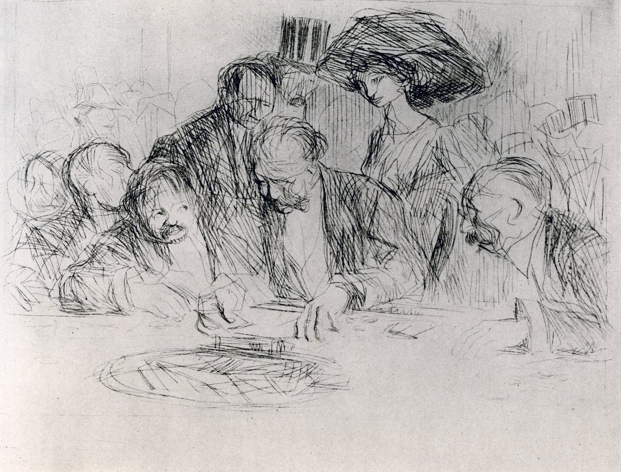 Pelipöydässä, 1925. tekijältä Jean Louis Forain