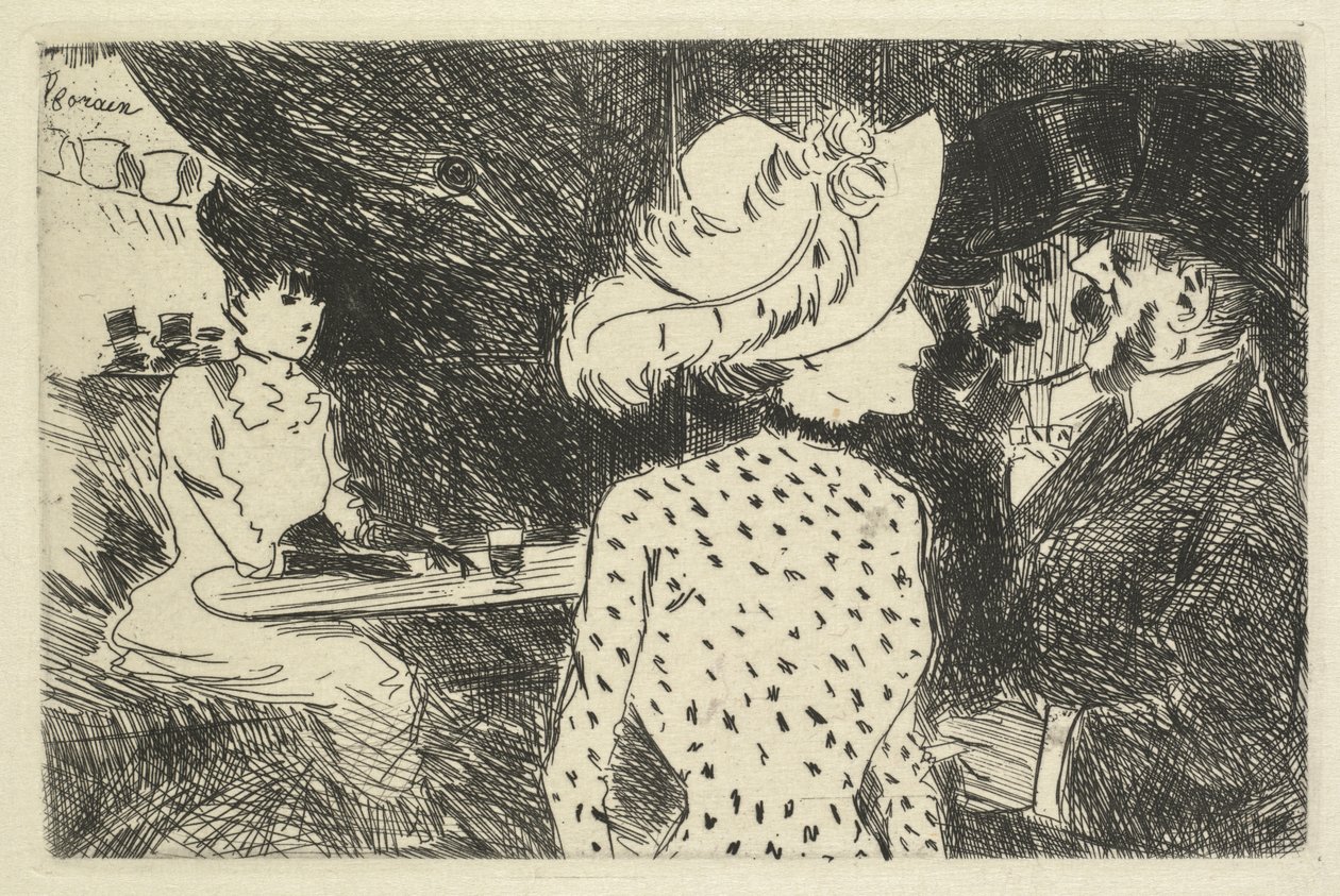 Cafe Scene -kuvaus, 1880-1886. tekijältä Jean Louis Forain
