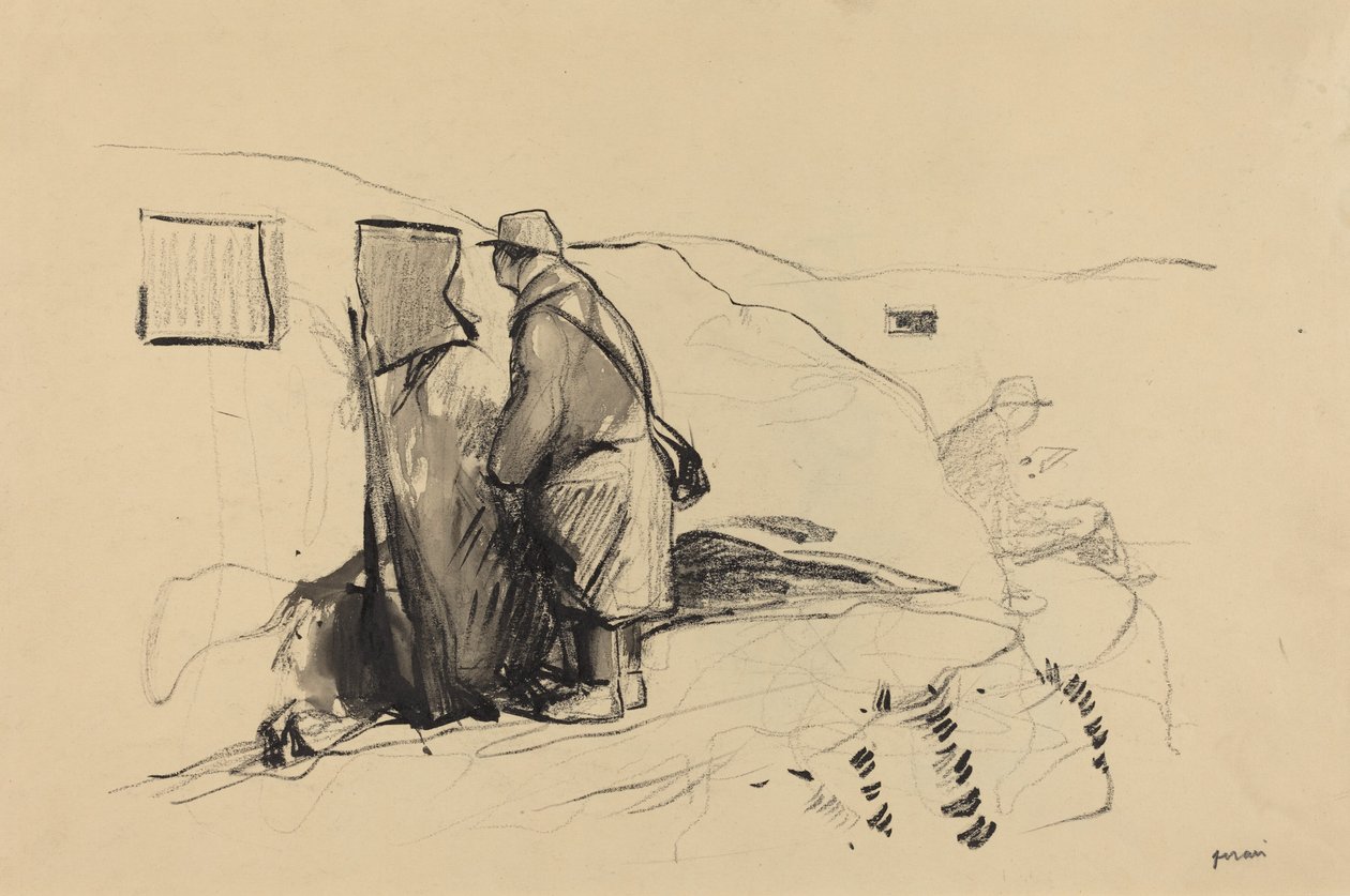 Haudoissa, c. 19141919. tekijältä Jean Louis Forain
