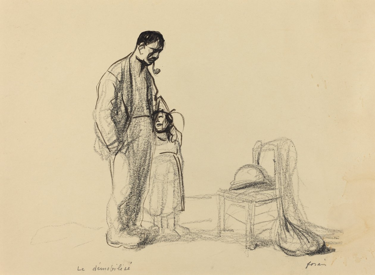 Demobilisoidut, c. 19141919. tekijältä Jean Louis Forain