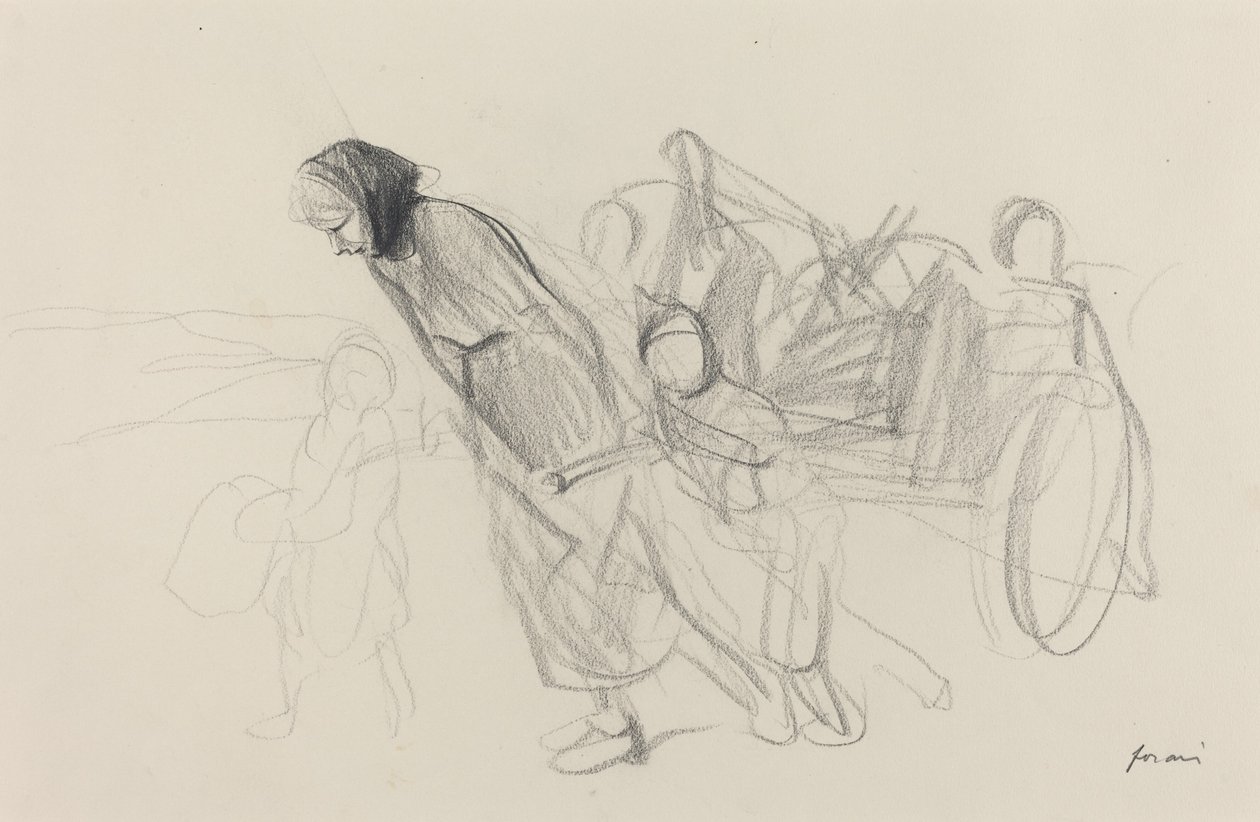 Pakolaiset, c. 19141919. tekijältä Jean Louis Forain
