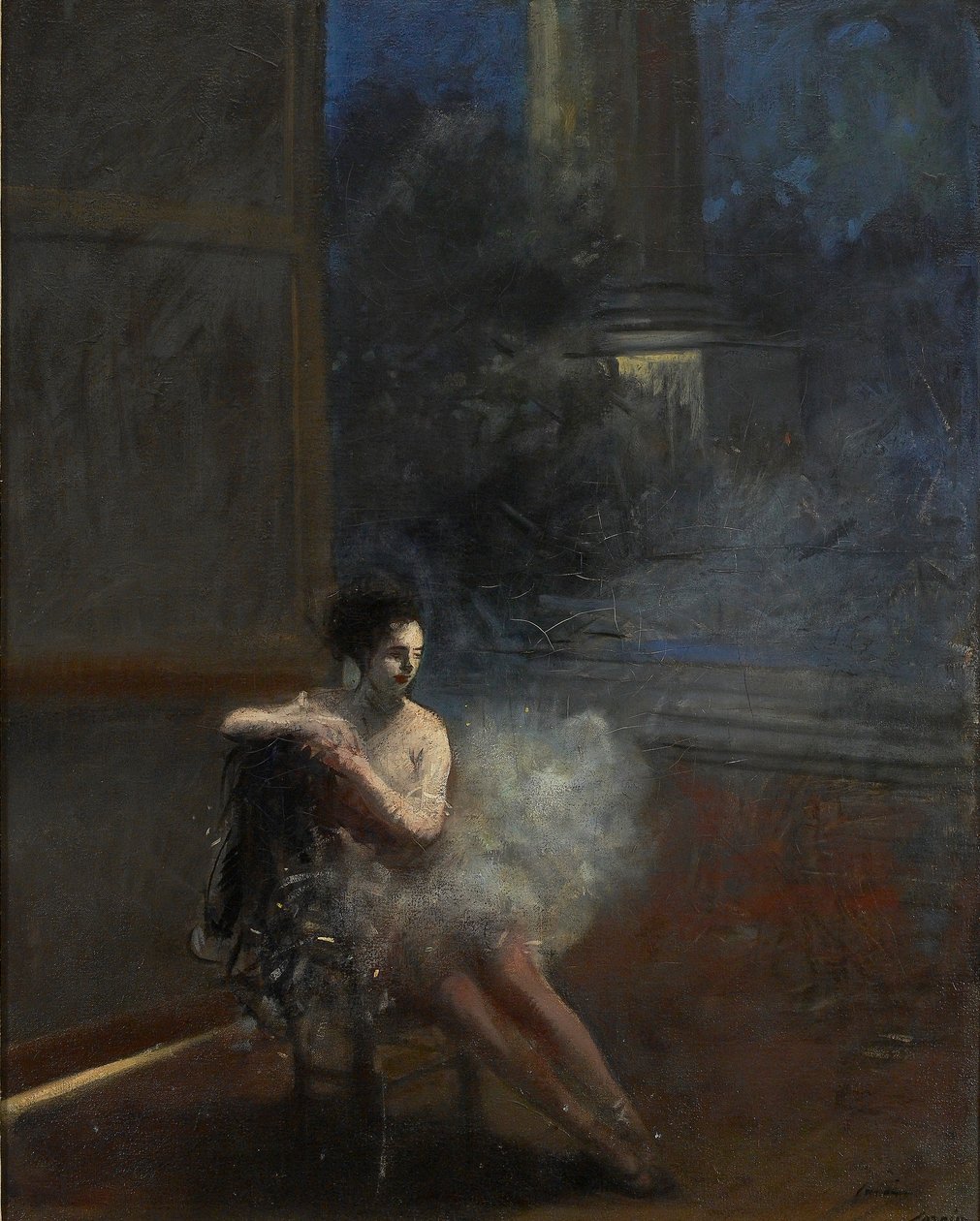 Istuva tanssija, 1800-1900 tekijältä Jean Louis Forain