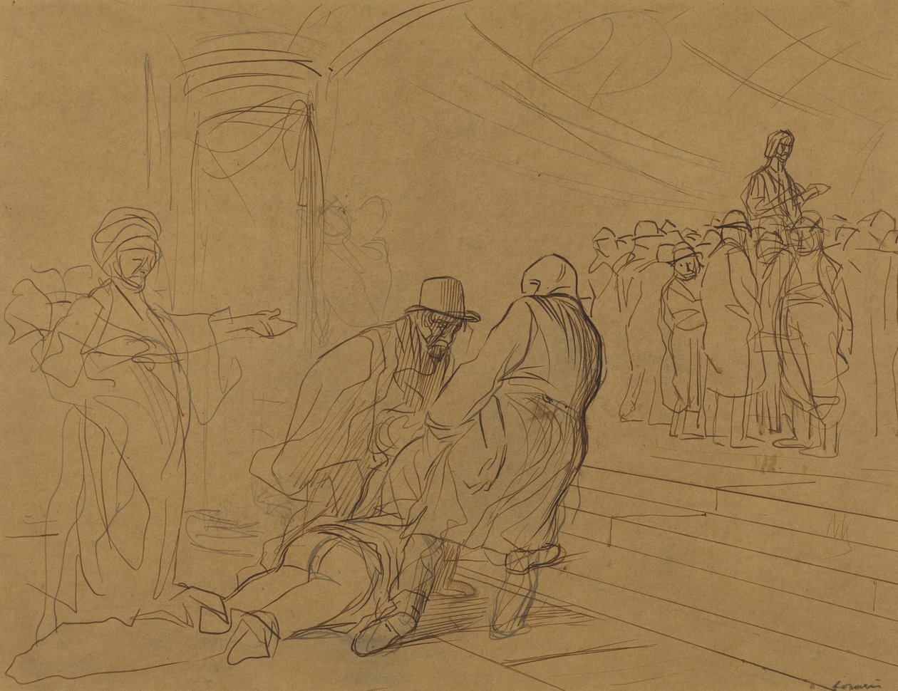 Aviontekijä, c. 1910. tekijältä Jean Louis Forain