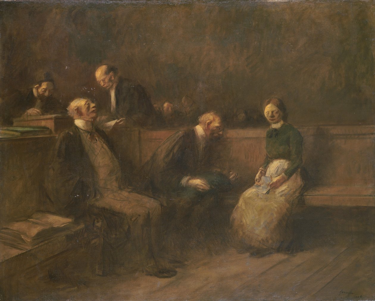 Vetoomus, 1906. tekijältä Jean Louis Forain