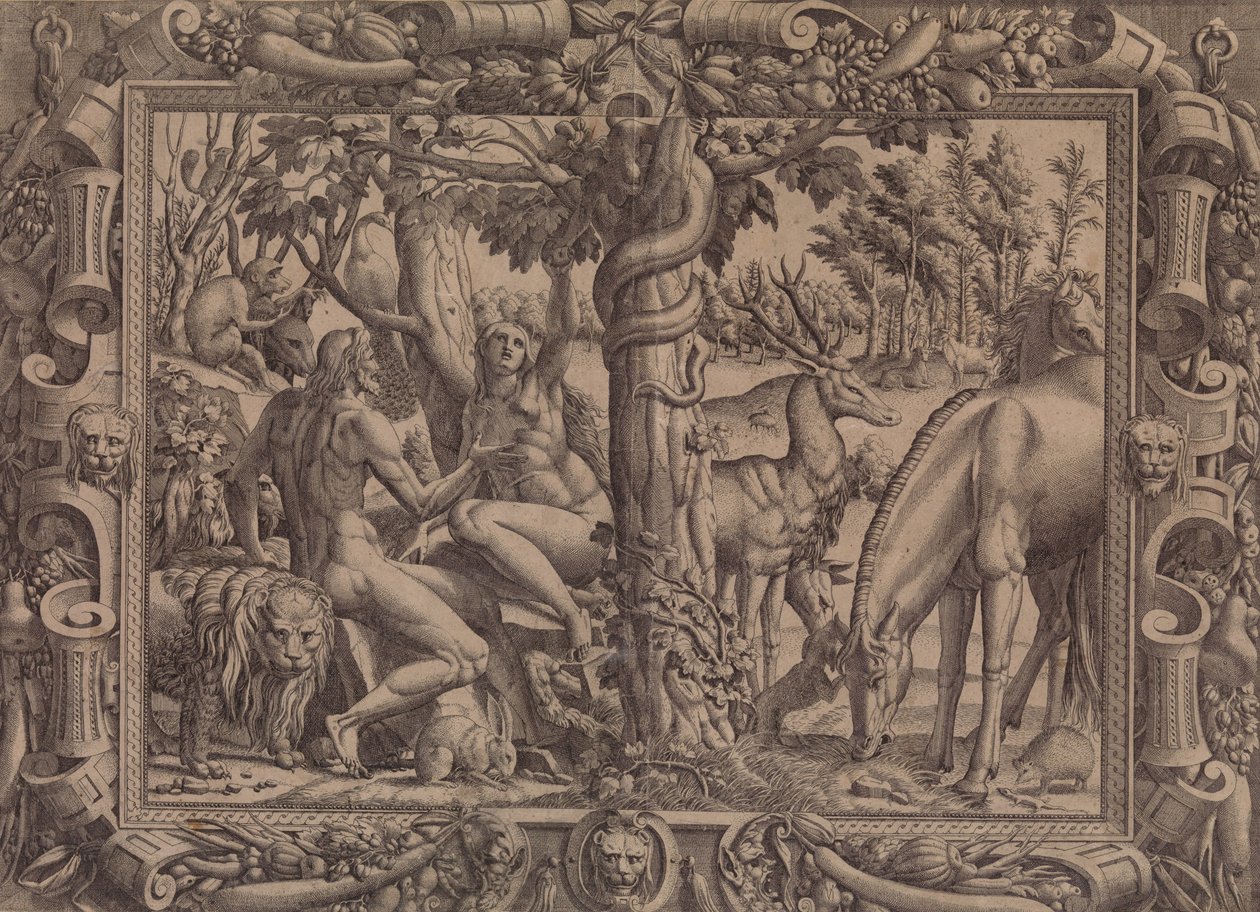 Eevan kiusaus, 1535-1555. tekijältä Jean Mignon