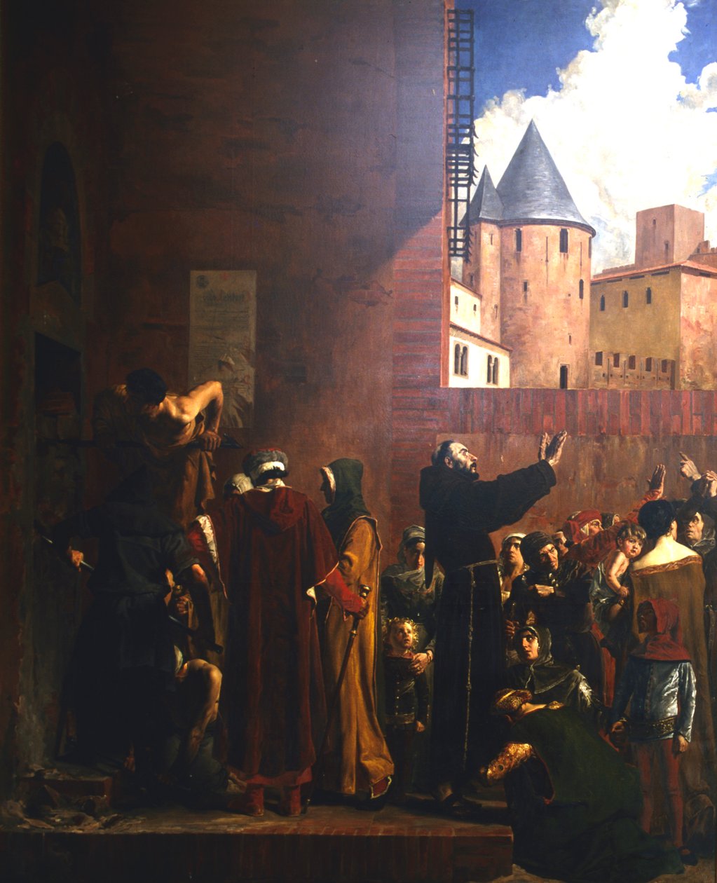 Carcassonnen piiritys, 1209 c1858-1921 tekijältä Jean Paul Laurens