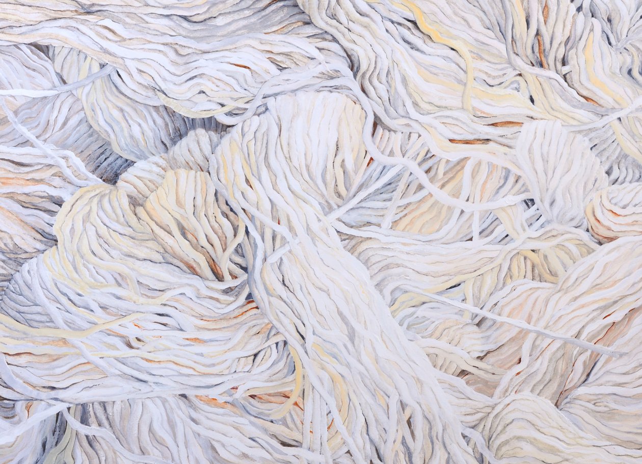Wool White, 2013 (guassi paperille) tekijältä Jeanne Maze