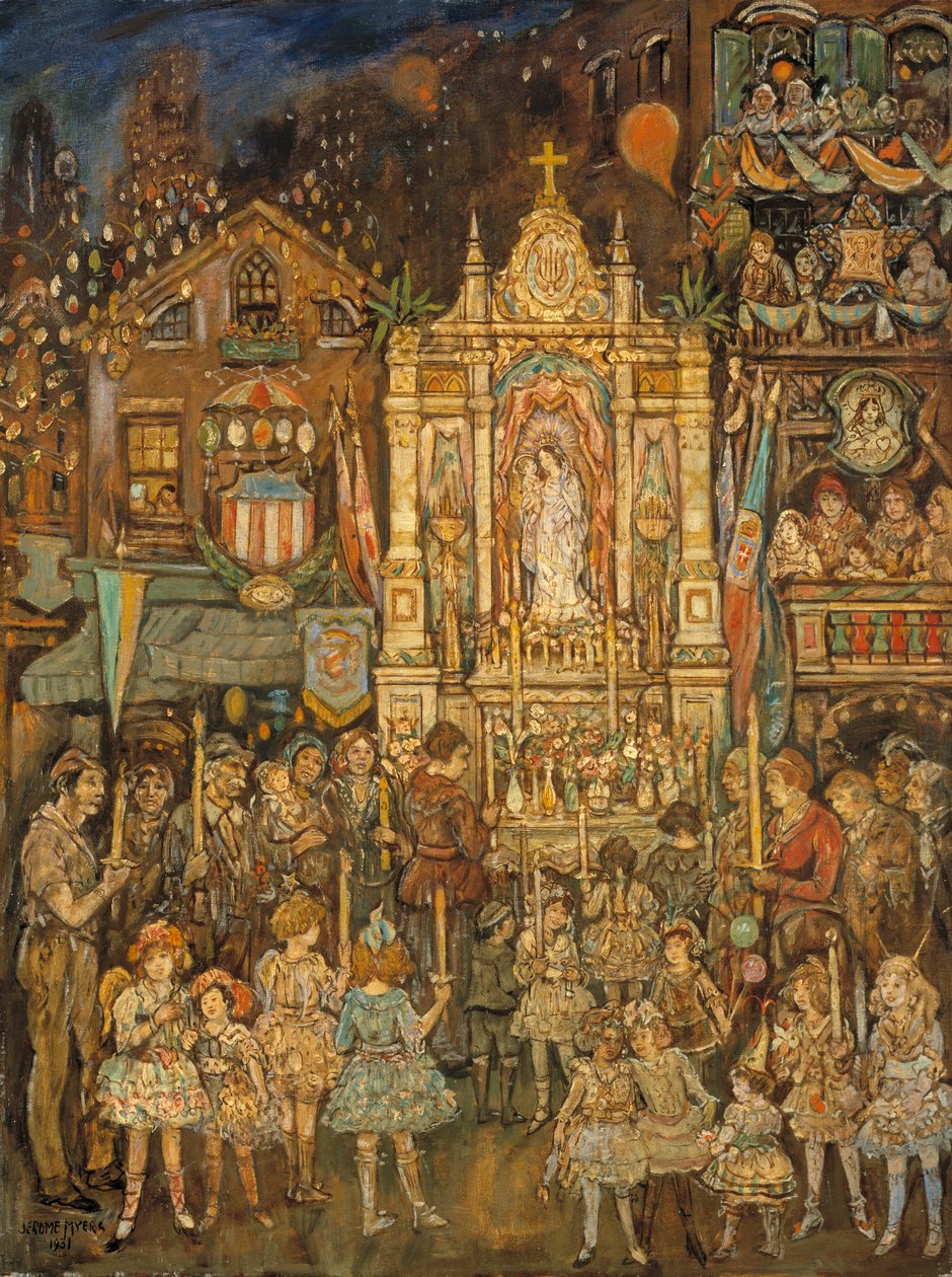 Street Shrine, 1931. tekijältä Jerome Myers