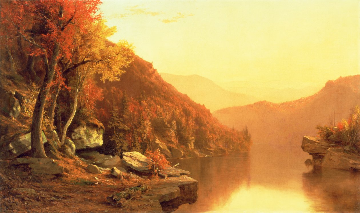 Shawangunk-vuoret, syksy, 1863 tekijältä Jervis McEntee