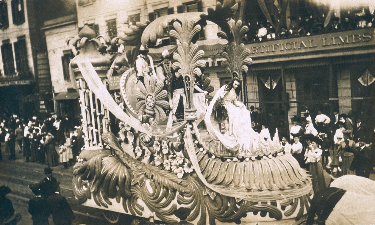 New Orleans, Mardi Gras, n. 1905 tekijältä Jessie Tarbox Beals