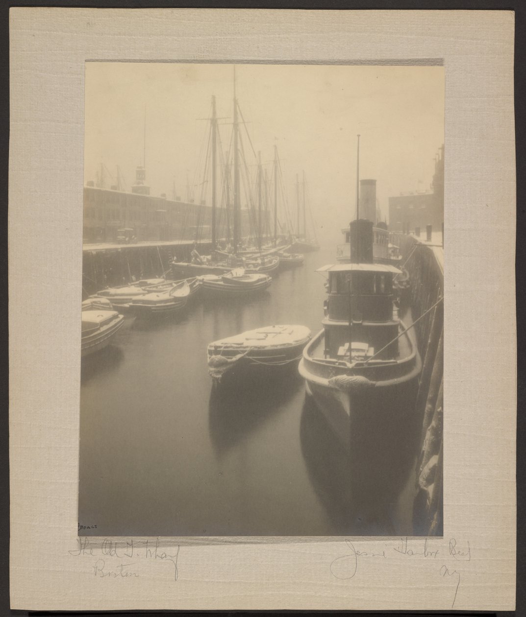 Old T. Wharf, Boston tekijältä Jessie Tarbox Beals