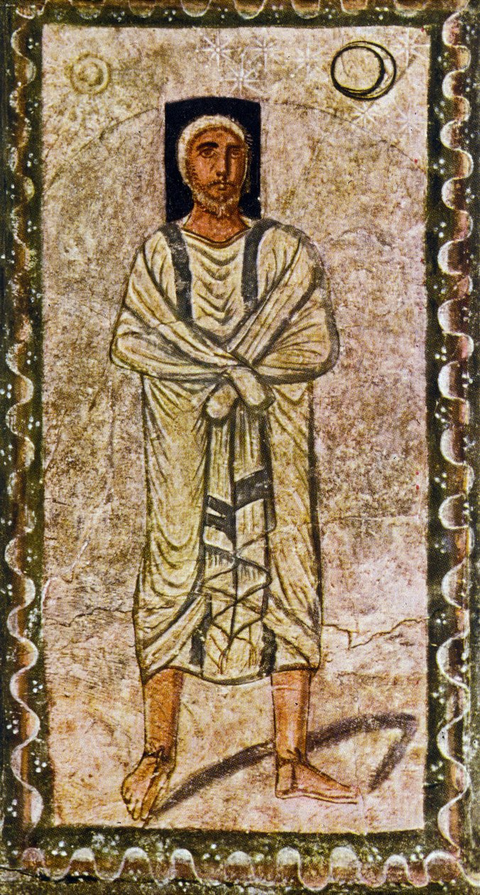 Abraham saa lupauksen (tempera kipsissä) tekijältä Jewish School