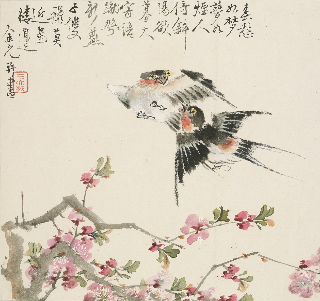 Pääskysipari, 1857 tekijältä Jin Yuan