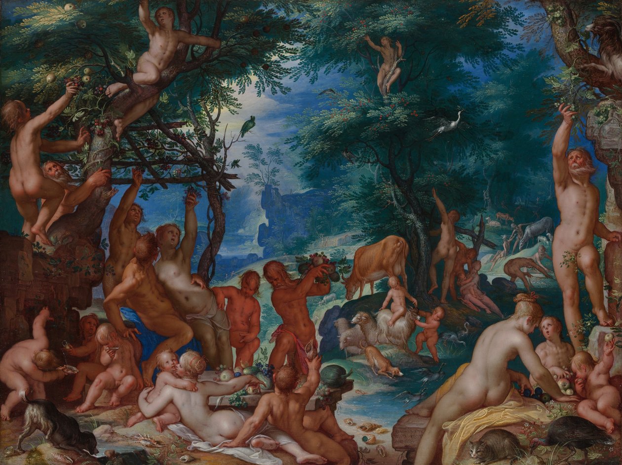 Kulta-aika, 1605. tekijältä Joachim Anthonisz Wtewael
