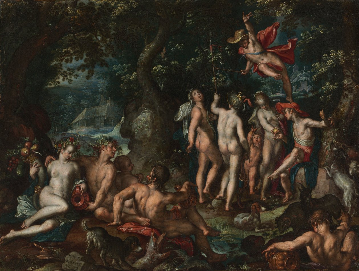 Pariisin tuomio, 1602. tekijältä Joachim Wtewael or Utewael