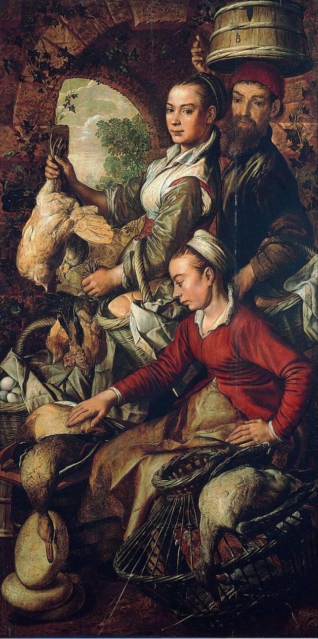 Market Scene, c. 1565 tekijältä Joachim Beuckelaer