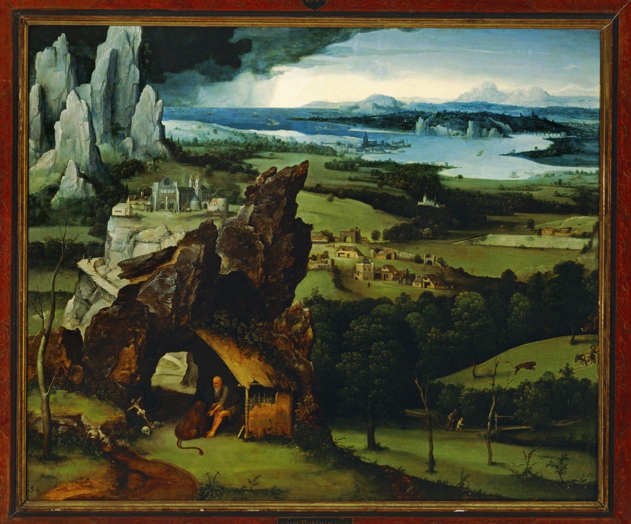 Maisema ja Pyhä Hieronymus ... tekijältä Joachim Patinir