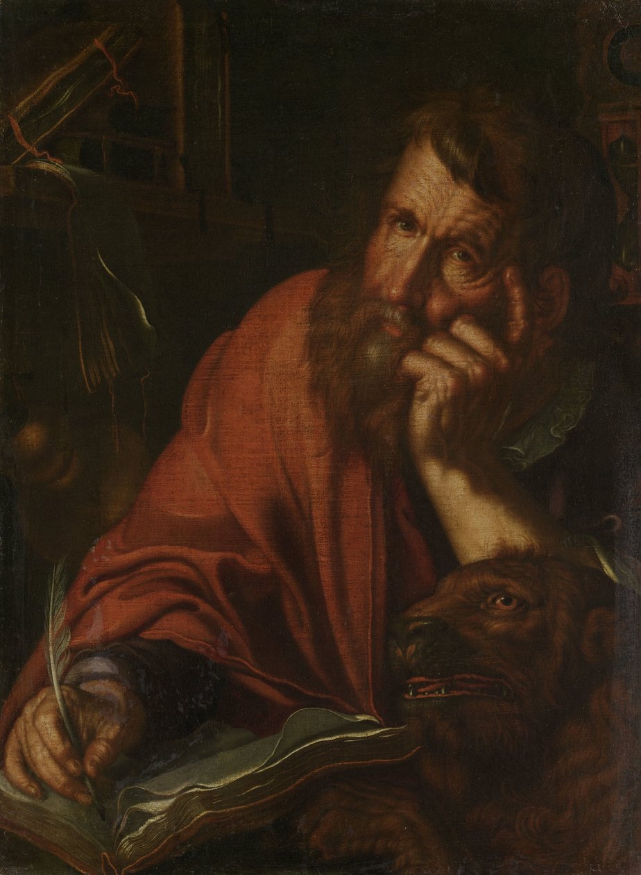 Evankelista Pyhä Markus tekijältä Joachim Wtewael or Utewael