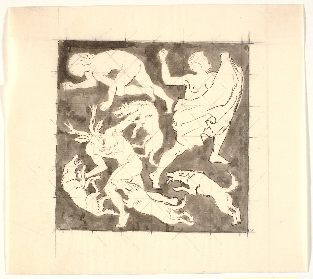 Actaeonin kuolema tekijältä Joakim Frederik Skovgaard