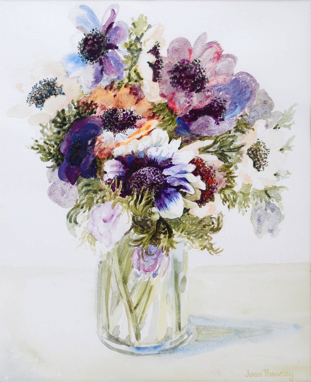 Anemones in a Glass Jug, 2000, tekijältä Joan Thewsey