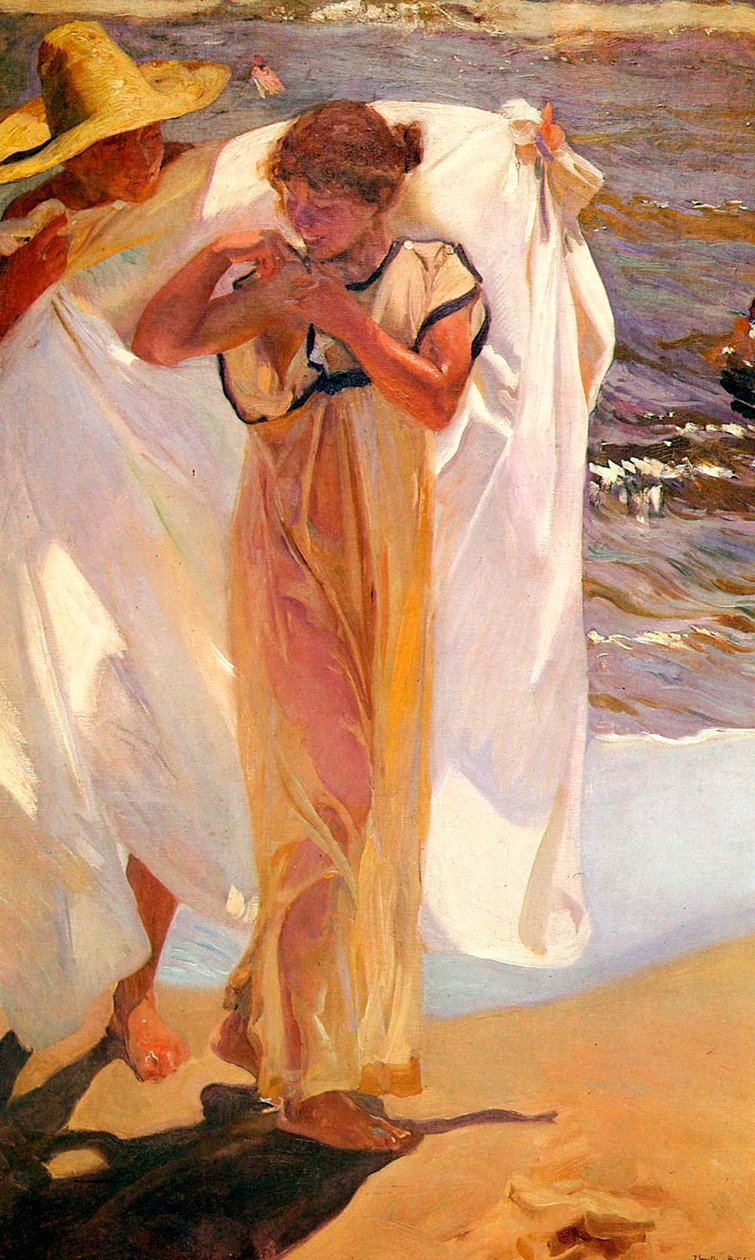 Kylvyn jälkeen, 1908. tekijältä Joaquín Sorolla