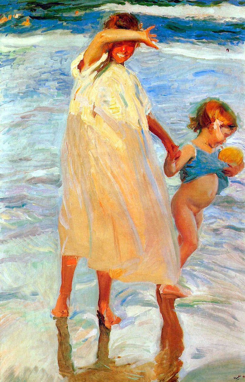 Kaksi sisarta, 1909. tekijältä Joaquín Sorolla
