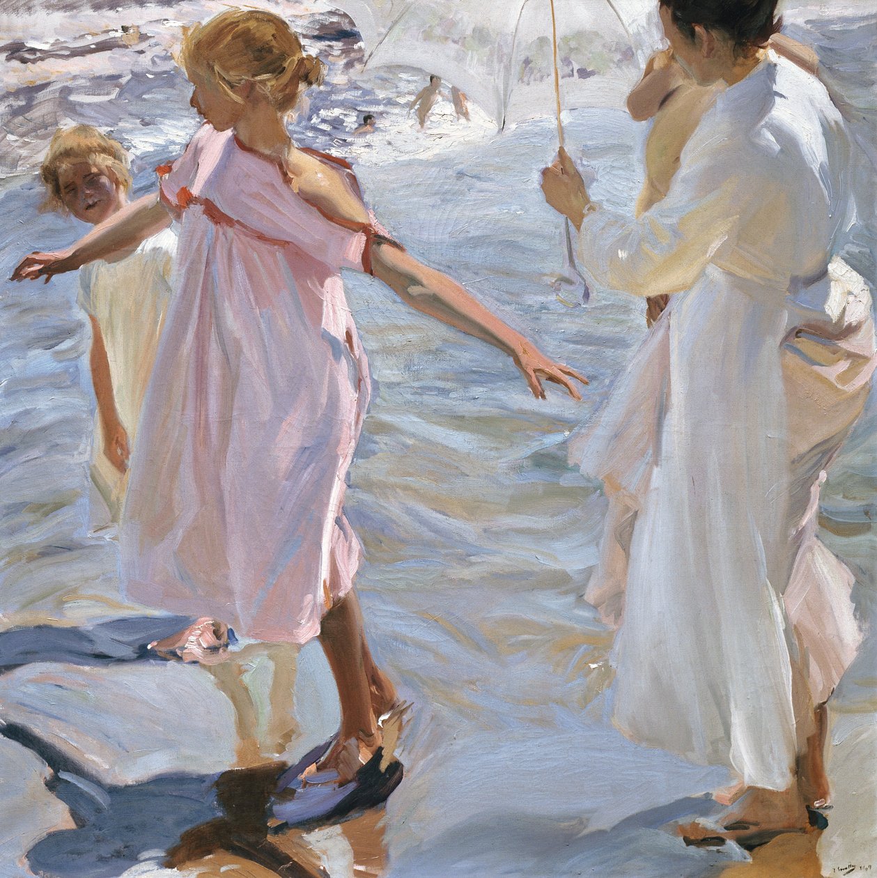 Kylvyn aika, Valencia tekijältä Joaquín Sorolla