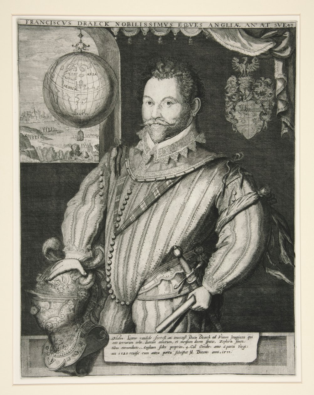 Sir Francis Drake tekijältä Jodocus Hondius