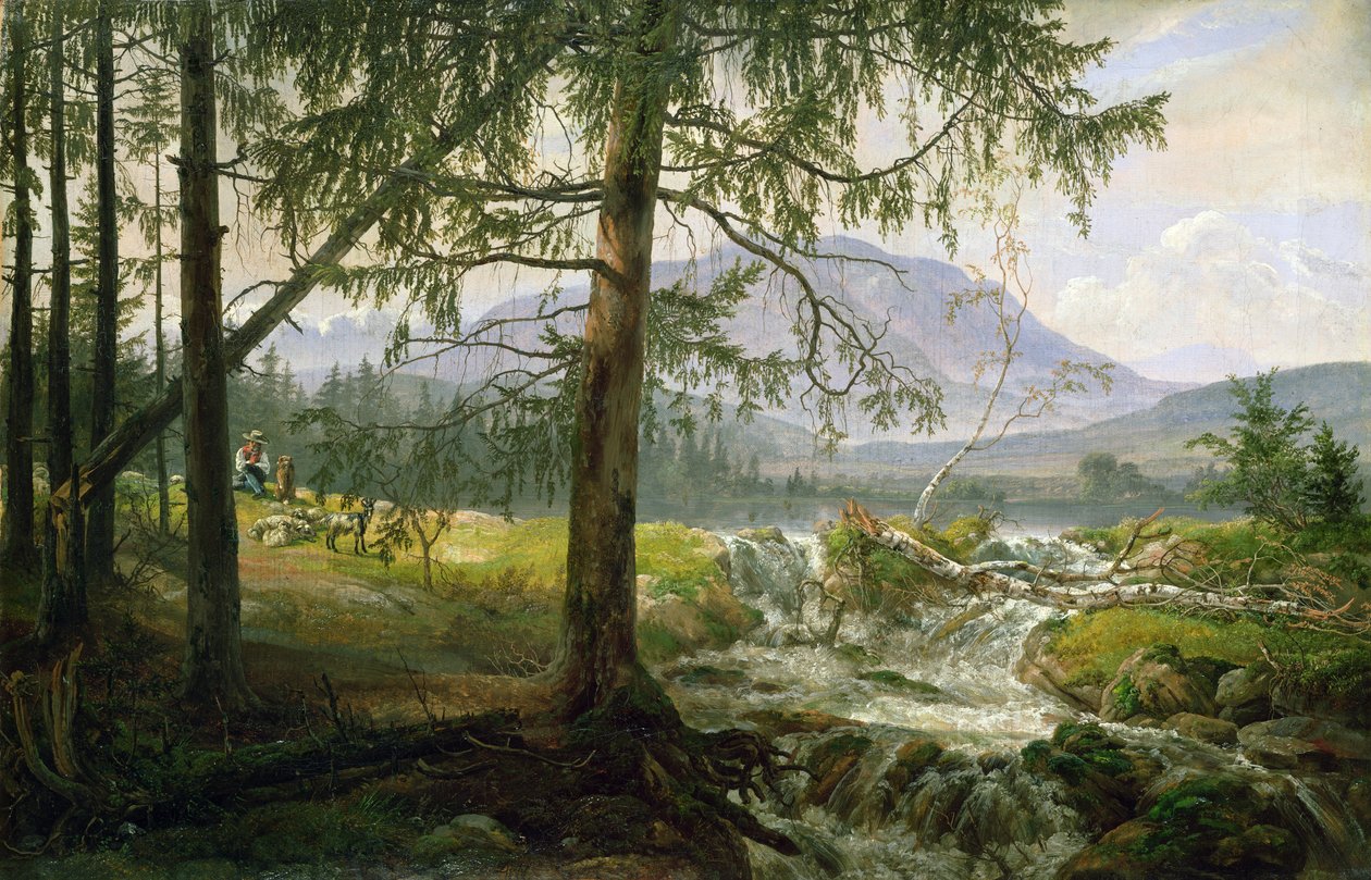 Pohjoinen maisema, 1822 tekijältä Johan Christian Dahl