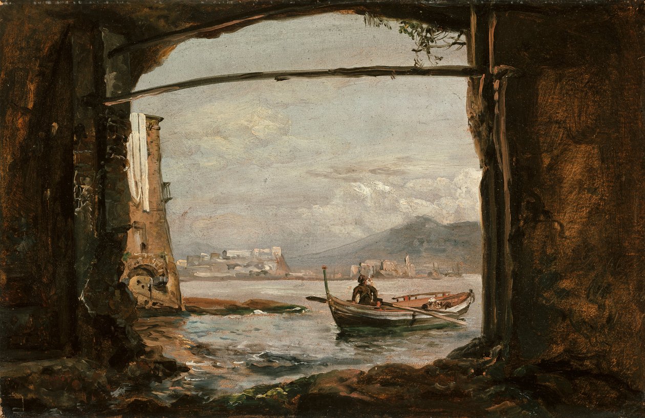 Näkymä luolasta Posillipon lähellä tekijältä Johan Christian Dahl