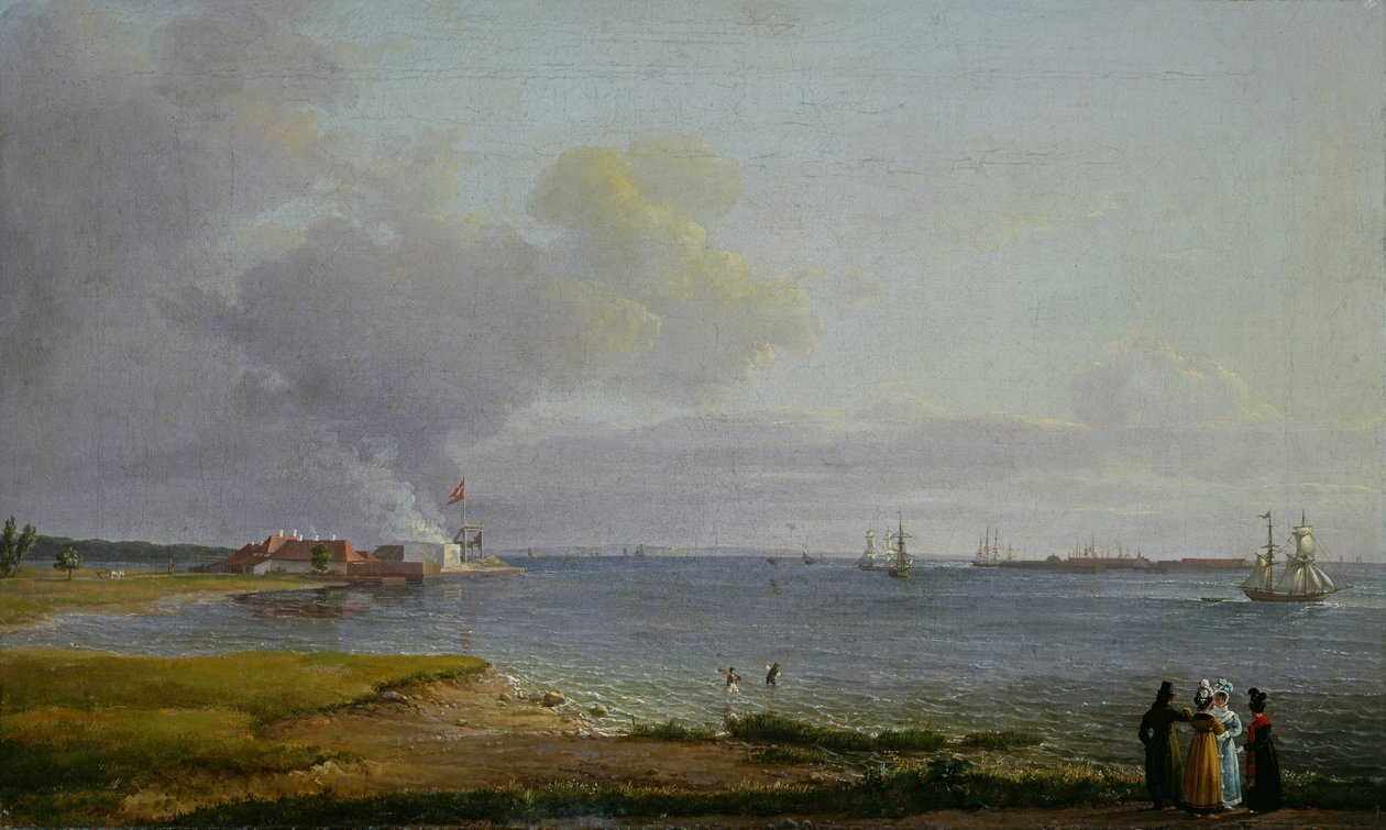 Näkymä Øresundille Lime Worksin lähellä tekijältä Johan Christian Dahl