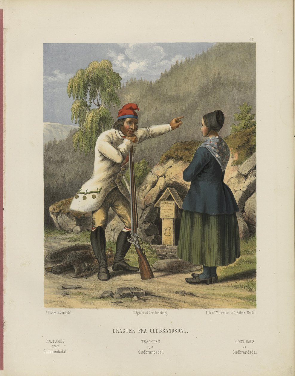 Udvalgte norske Nationaldragter tekijältä Johan Fredrik Eckersberg