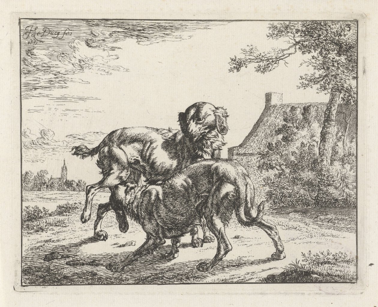 Chien et chienne tekijältä Johan le Ducq