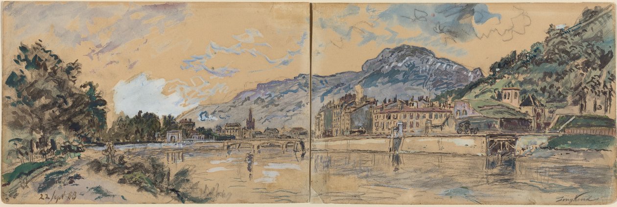 Grenoble, 1883. tekijältä Johan Barthold Jongkind