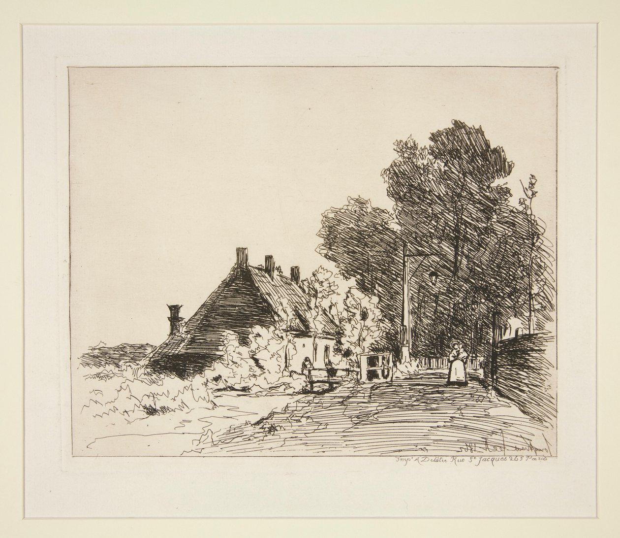 La Nourrice (hoitajatar) tekijältä Johan Barthold Jongkind