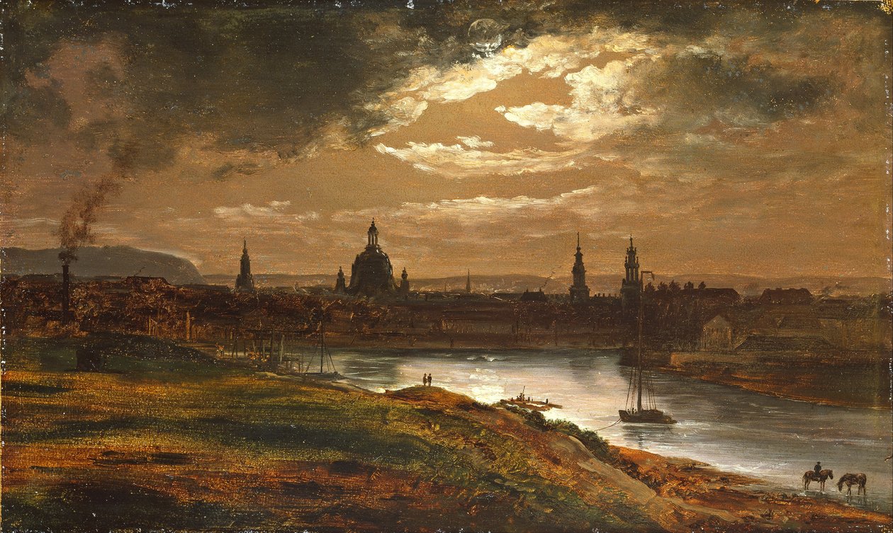 Dresden Moonlightissa tekijältä Johan Christian Dahl