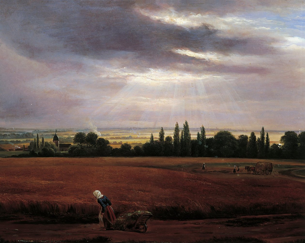 Maisema Dresdenin lähellä tekijältä Johan Christian Dahl