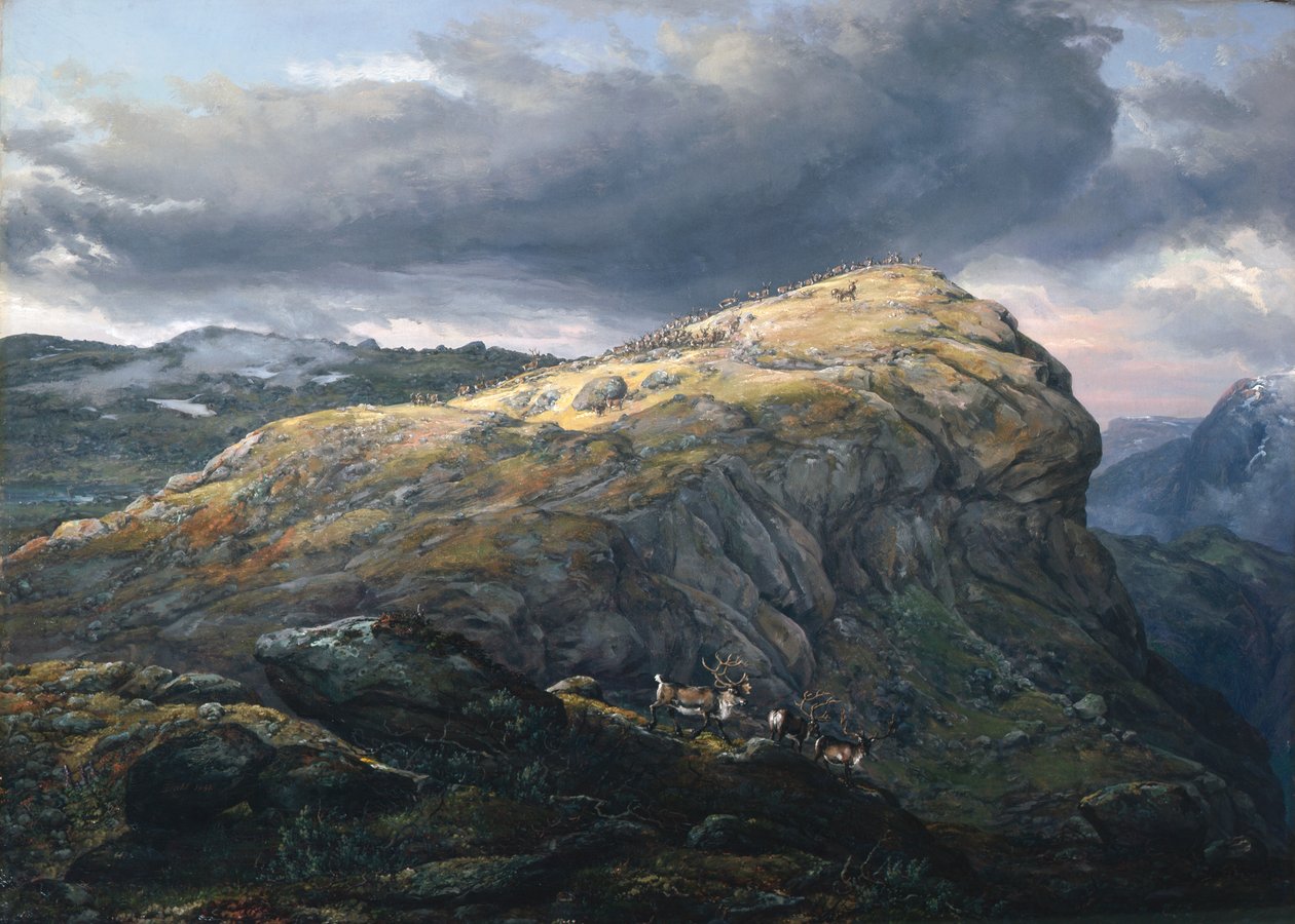 Stugunøset Filefjellissä tekijältä Johan Christian Dahl