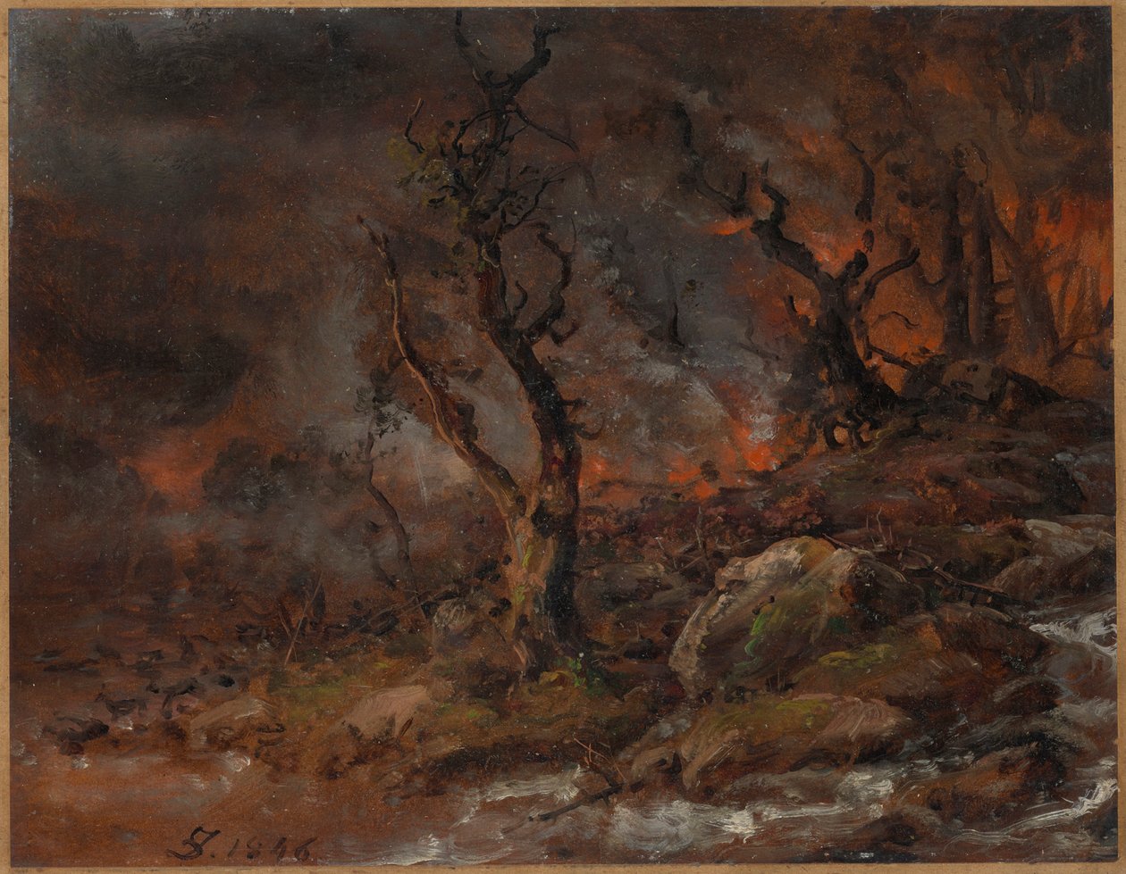 metsäpalo tekijältä Johan Christian Dahl