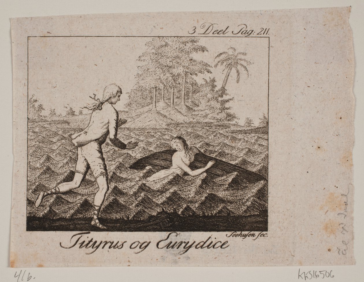 Vinjetti. Tityros ja Eurydice tekijältä Johan Christoph Seehusen