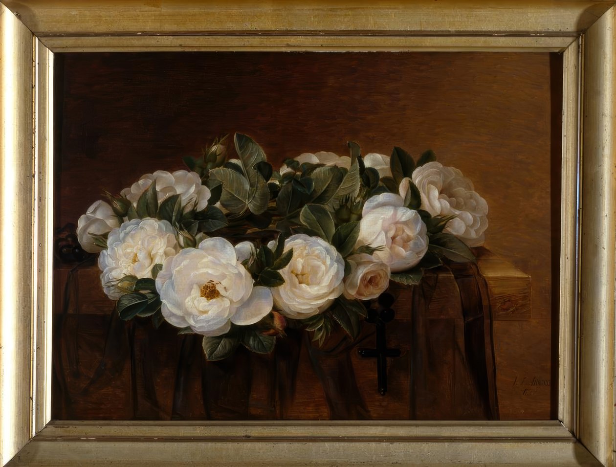 J.L.Jensen, Kranz aus weißen Rosen tekijältä Johan Laurentz Jensen