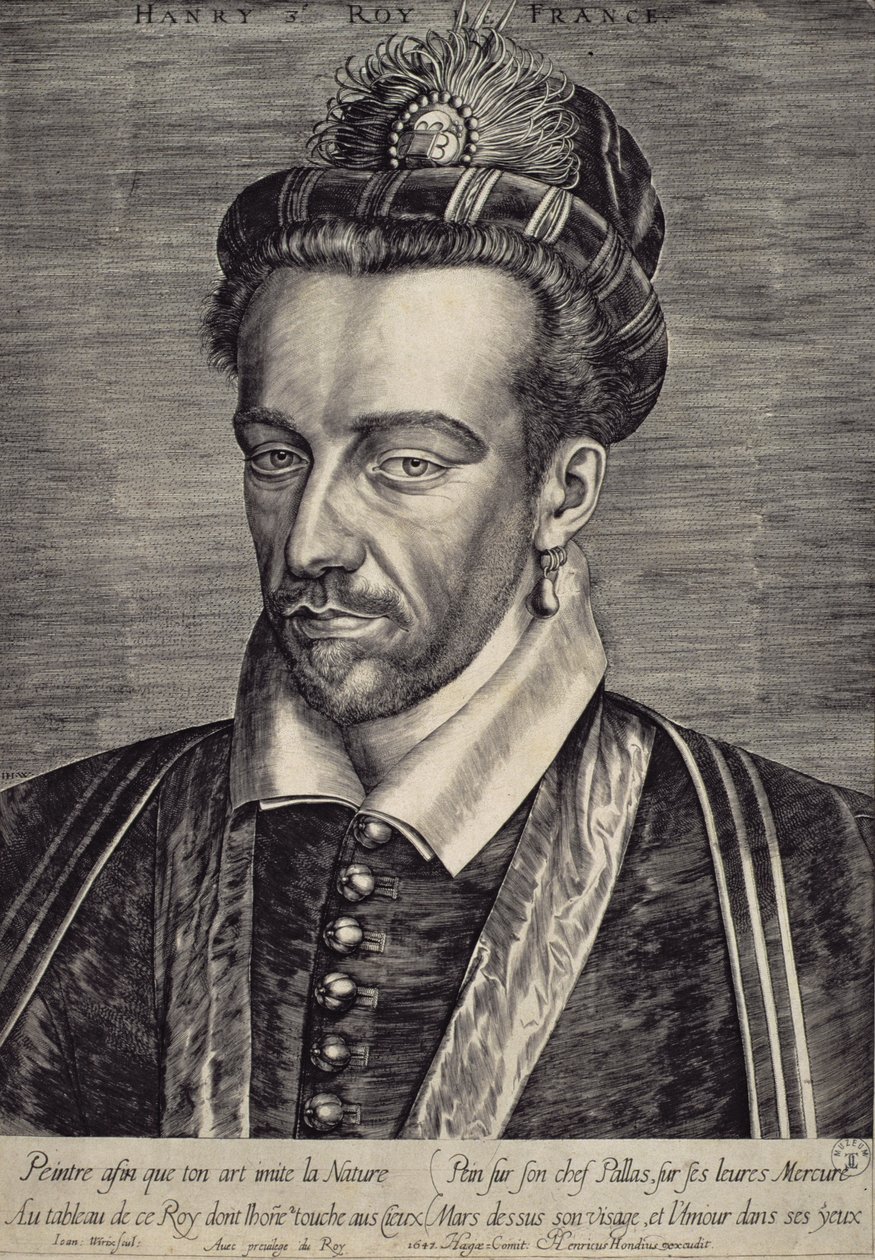 Henri III Valois (1551-89) tekijältä Johan Wierix