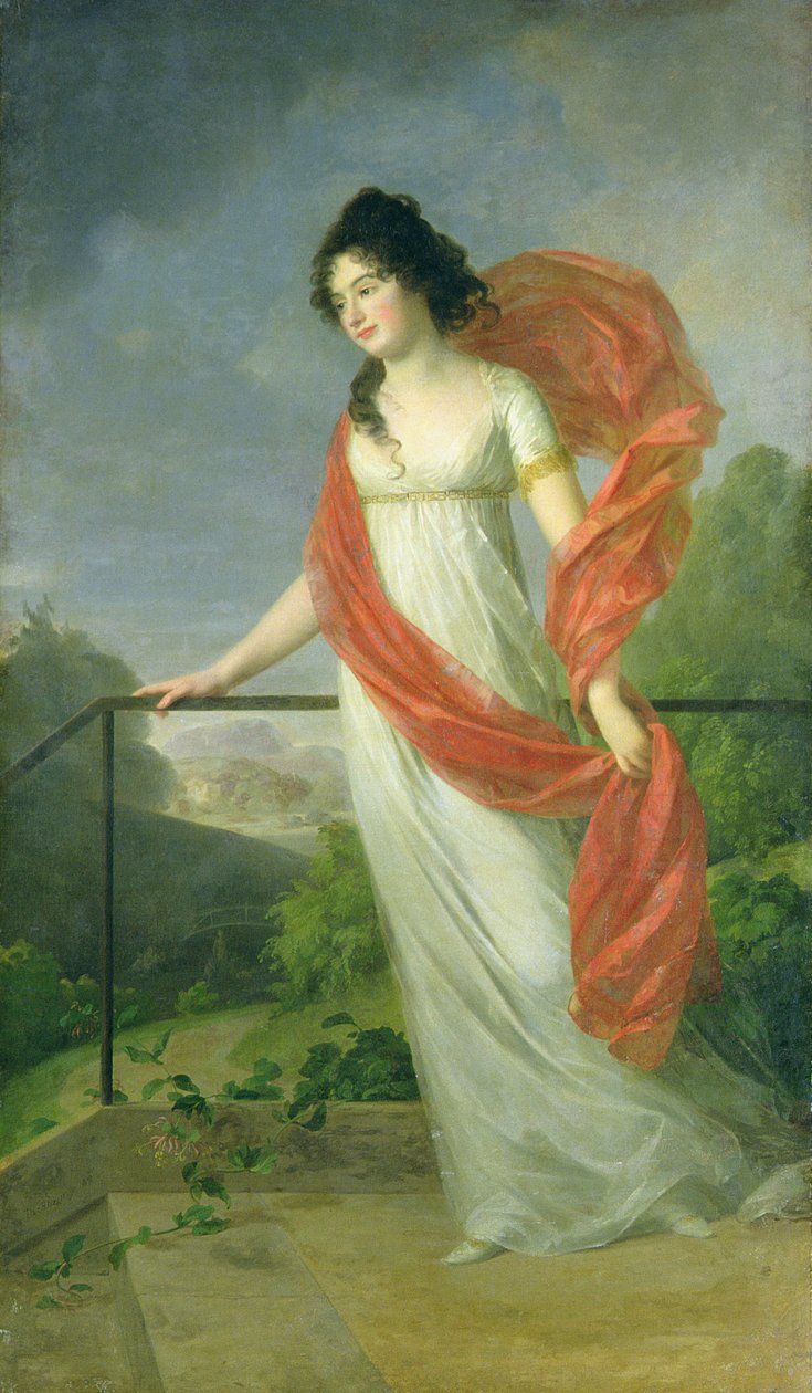 Muotokuva kreivitär Theresia Friesistä (1779-1819), 1801 tekijältä Johann Friedrich August Tischbein
