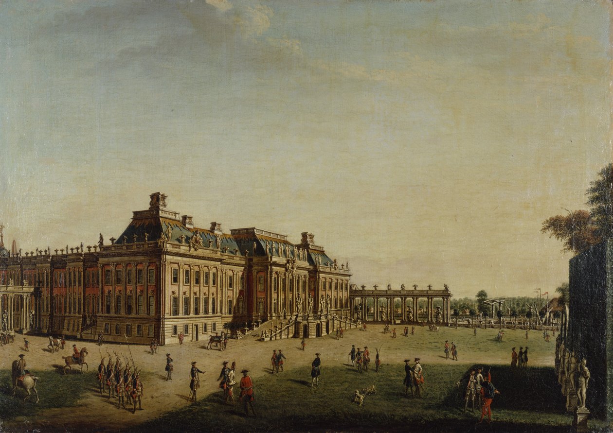 Kaupungin linnan puutarha edessä, 1773 tekijältä Johann Friedrich Meyer