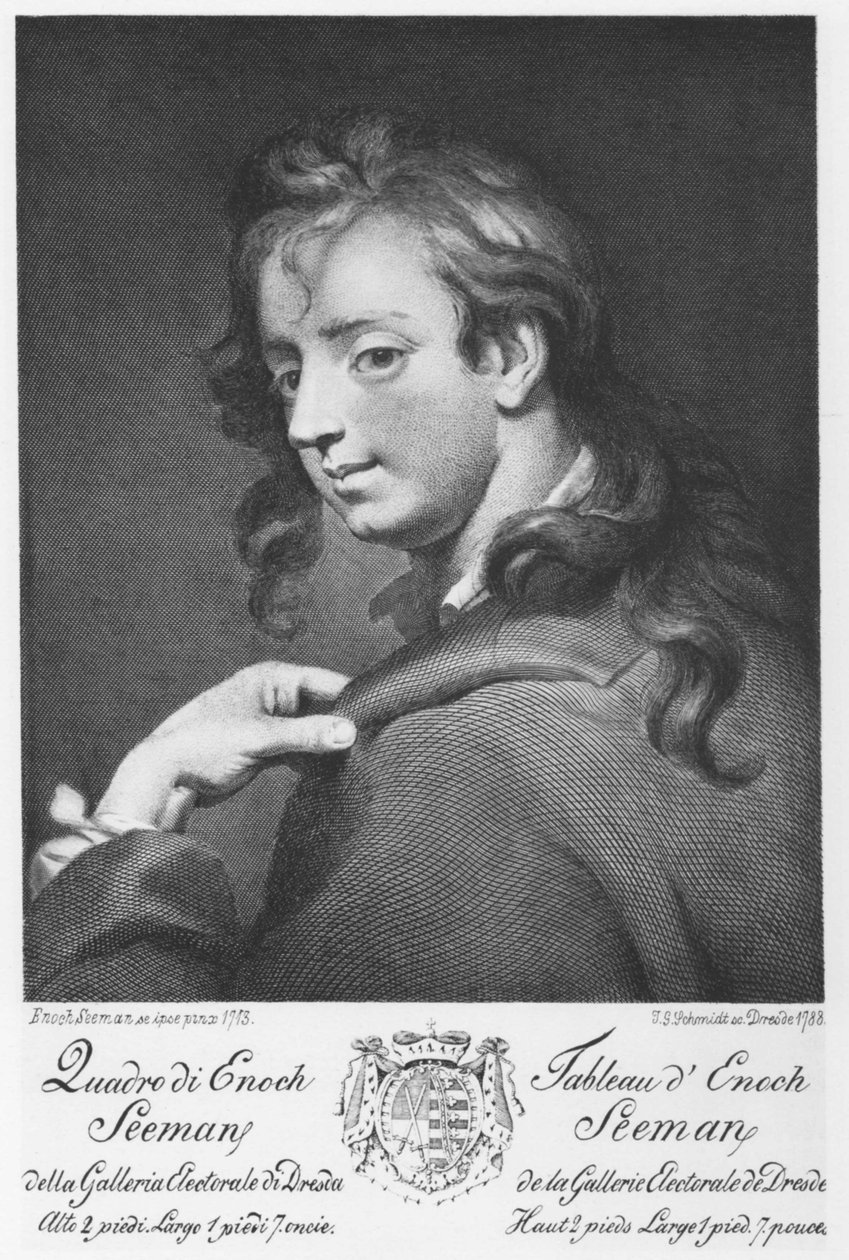 kuparin kaiverrus tekijältä Johann Gottfried Schmidt