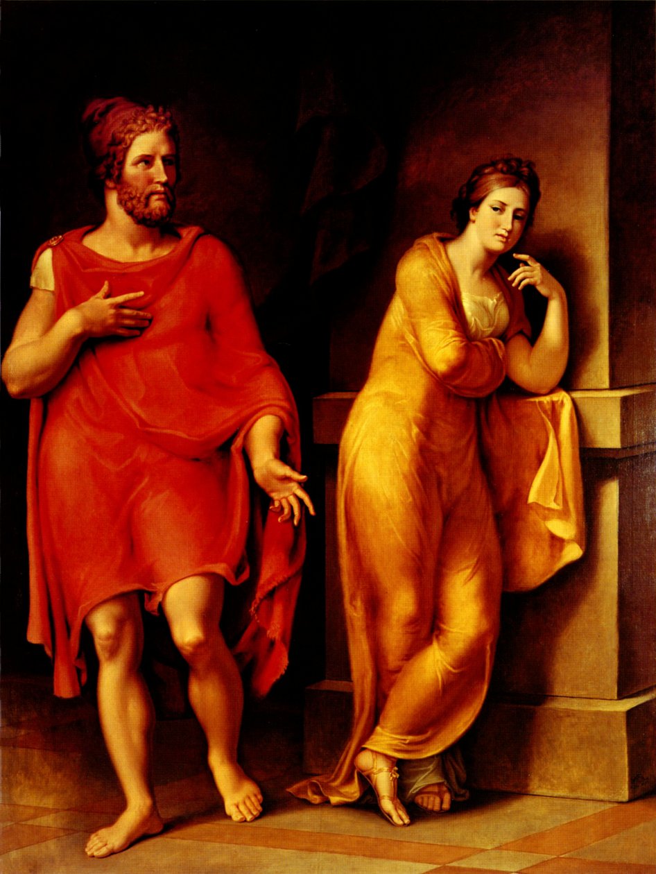 Odysseus und Nausikaan Englanti: Odysseus ja Nausicaan Ranska: Ulysse et Nausicaan tekijältä Johann Heinrich Wilhelm Tischbein