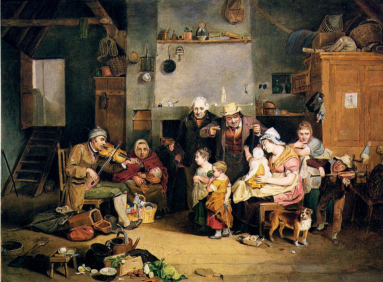 Sokea viulunsoittaja, 1812 tekijältä Johann Ludwig Krimmel