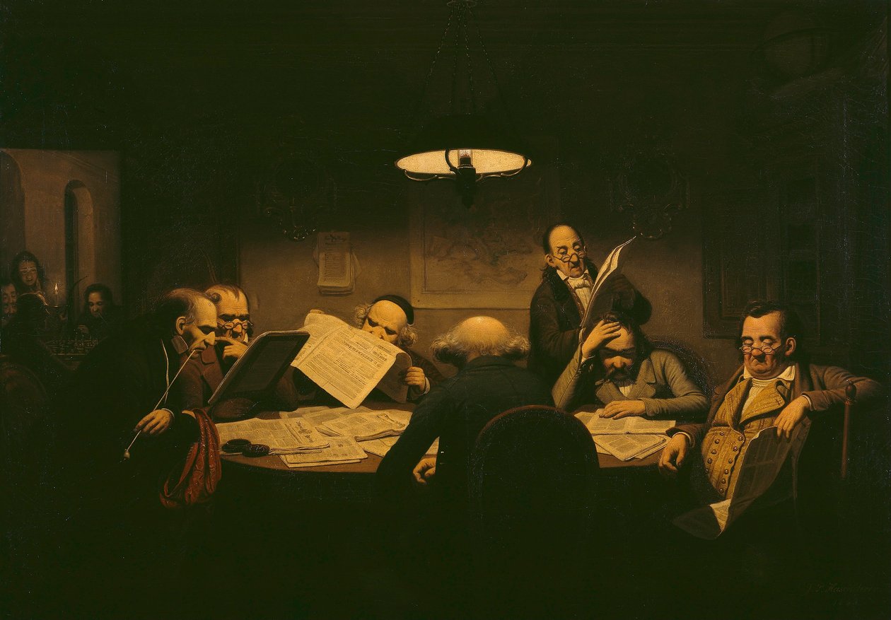 Das Lesekabinett tekijältä Johann Peter Hasenclever