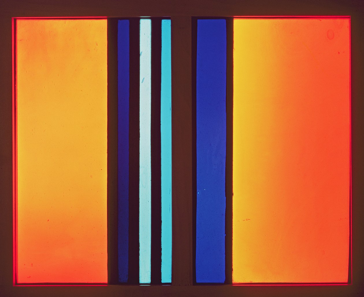 Oranssi, 1931 (lasimaalaus) tekijältä Johan Thorn Prikker
