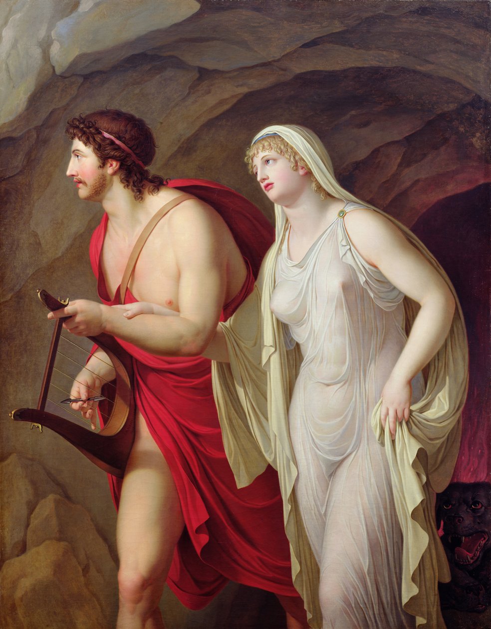 Orpheus ja Eurydike, 1807 tekijältä Johann August Nahl the Younger